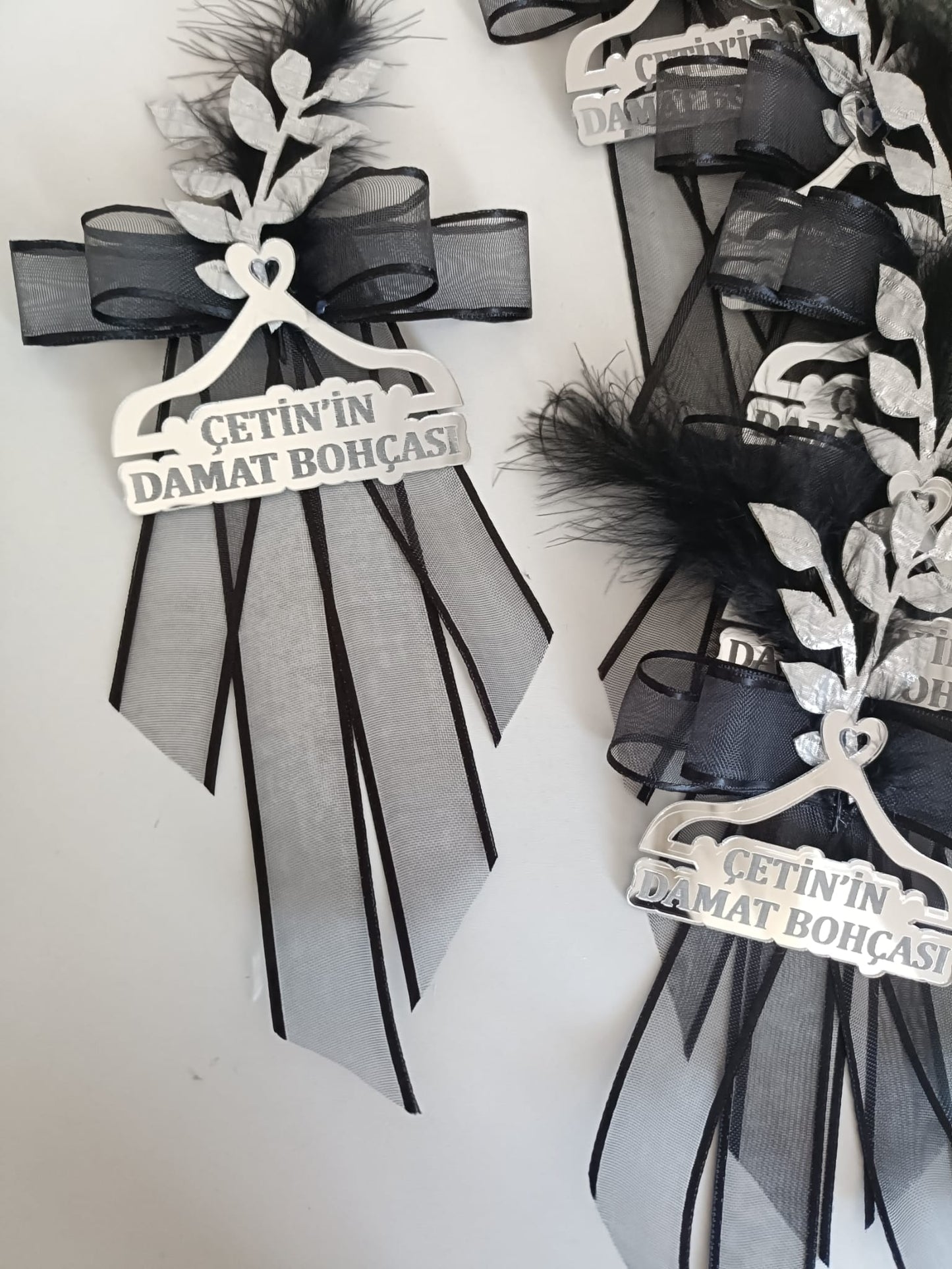 Groom's Gift Basket Decoration Silver Plexiglass Single Piece