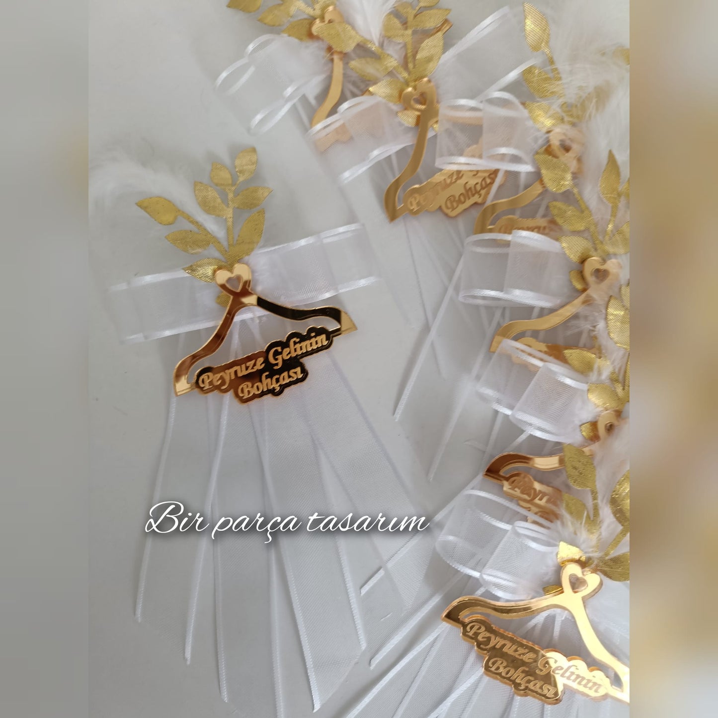 Bride's Dowry Pouch Ornament Gold Plexi Single Piece