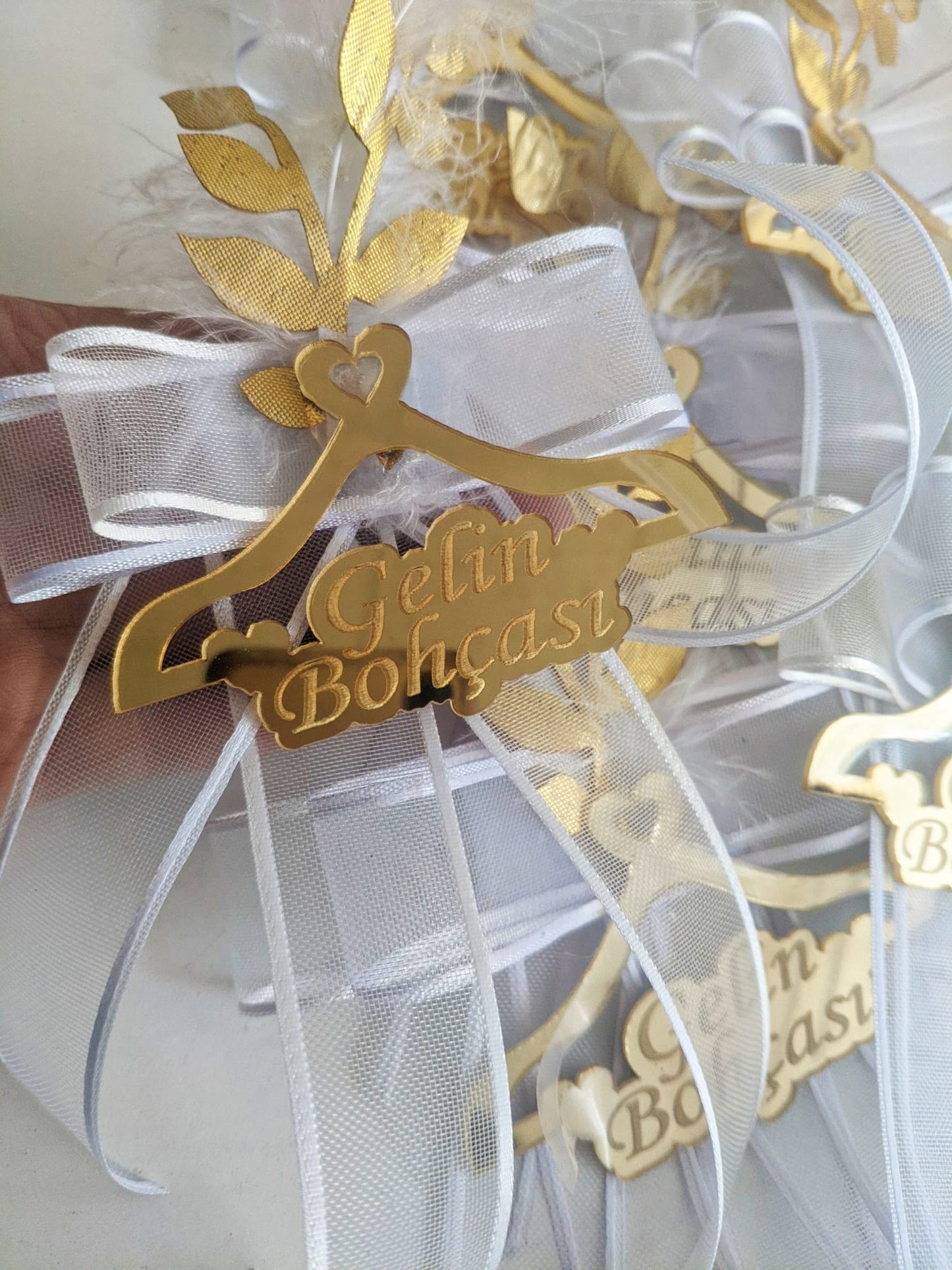 Bride's Dowry Pouch Ornament Gold Plexi Single Piece