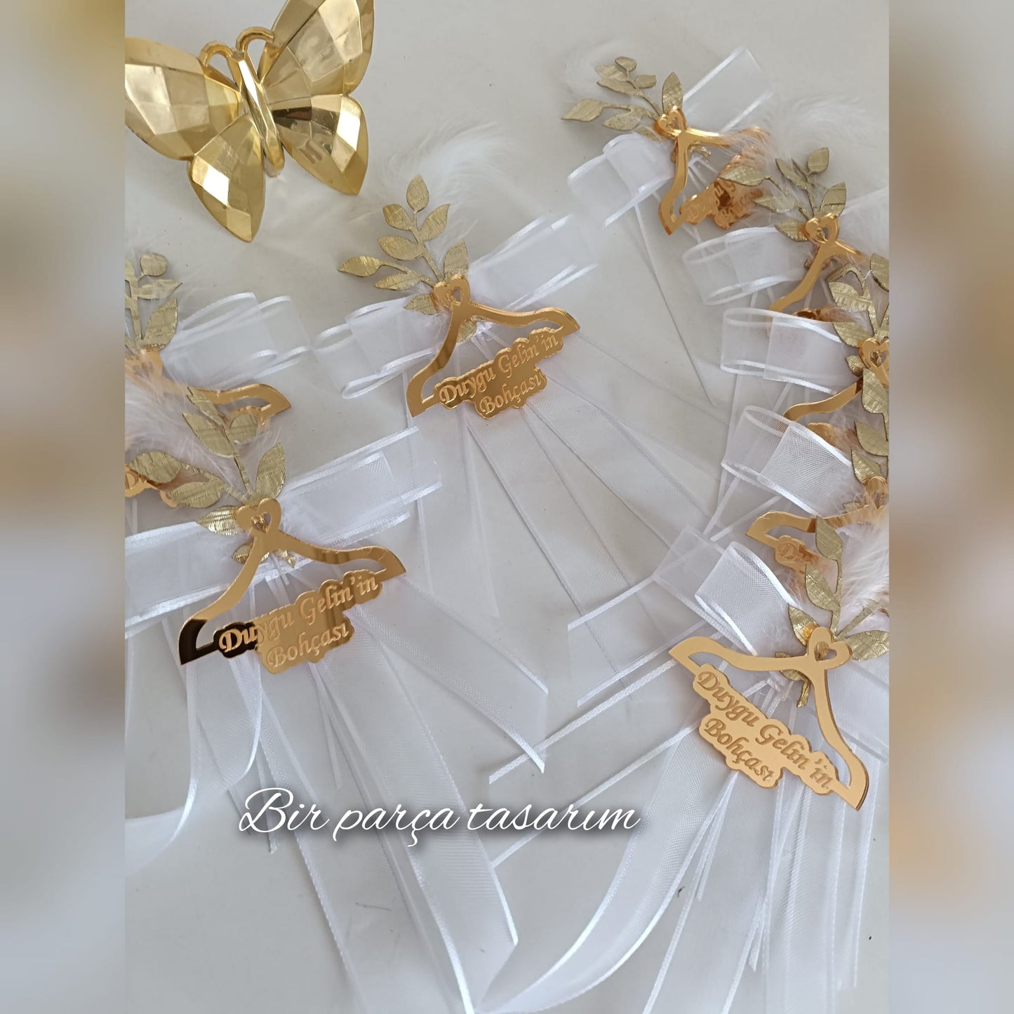 Bride's Dowry Pouch Ornament Gold Plexi Single Piece