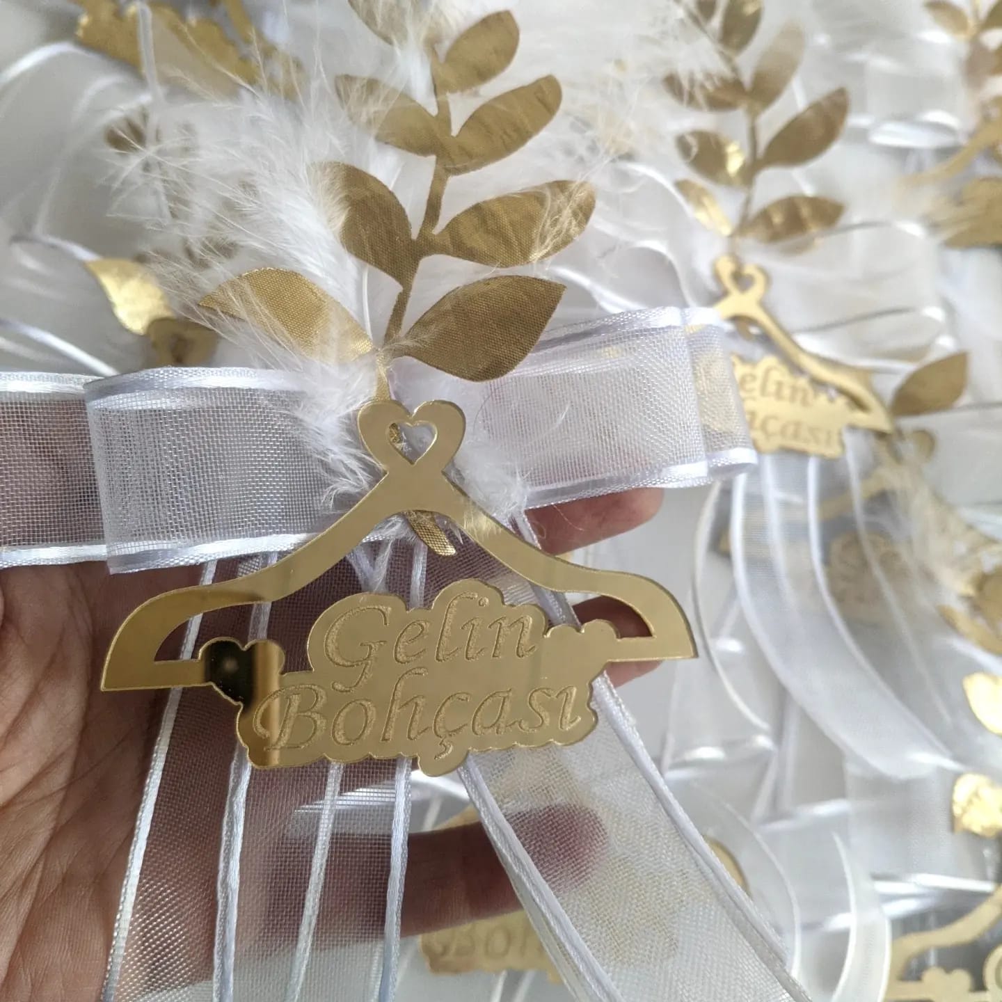Bride's Dowry Pouch Ornament Gold Plexi Single Piece