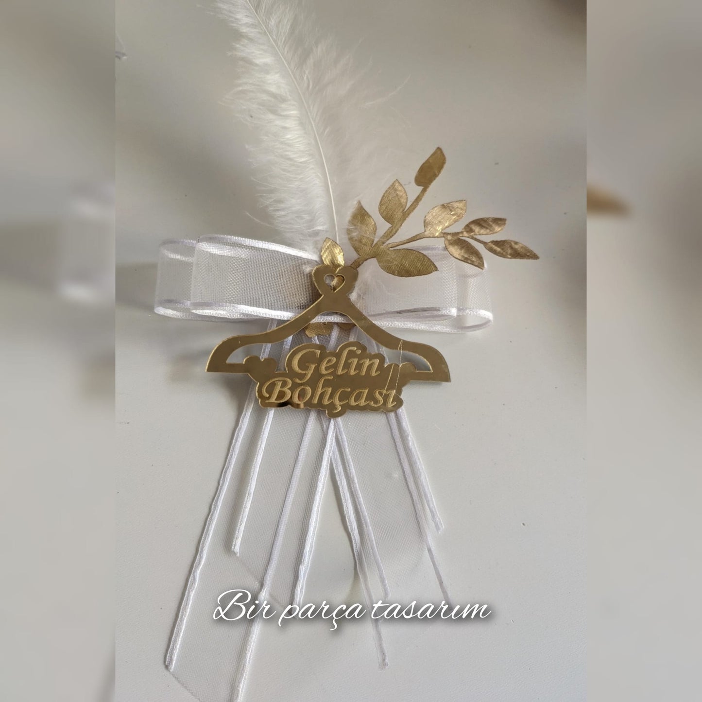 Bride's Dowry Pouch Ornament Gold Plexi Single Piece